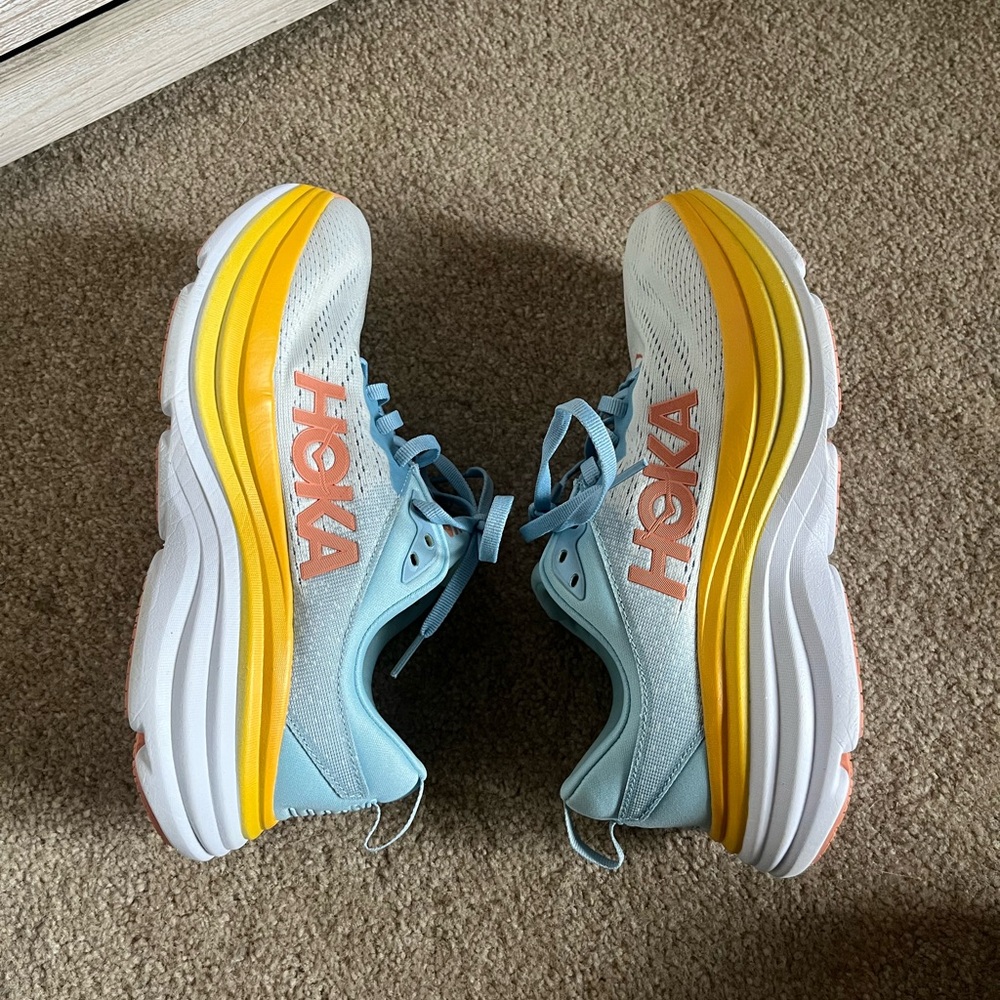 SOLD! Hoka | Bondi 8 Shoes Womens Running Sneakers - Picture 2 of 8